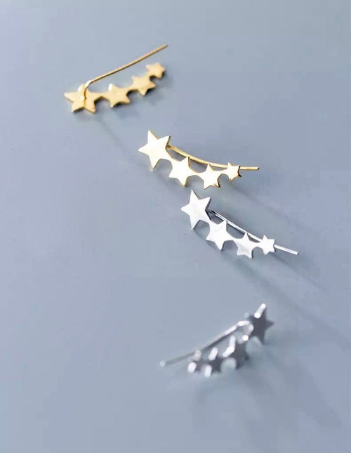 Dainty Star Ear Crawler Earring