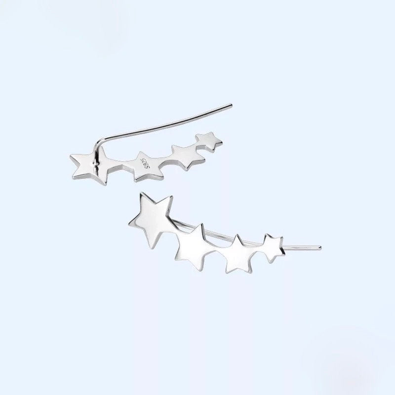 Dainty Star Ear Crawler Earring