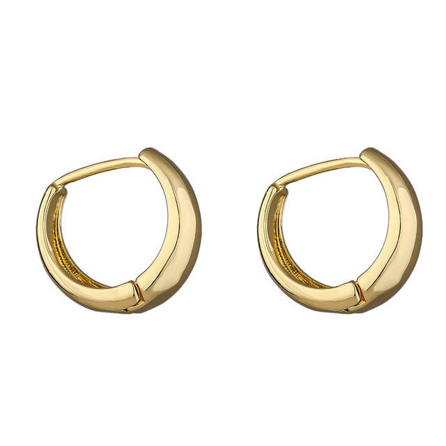 Tiny Hoop Huggie Minimalist Earring