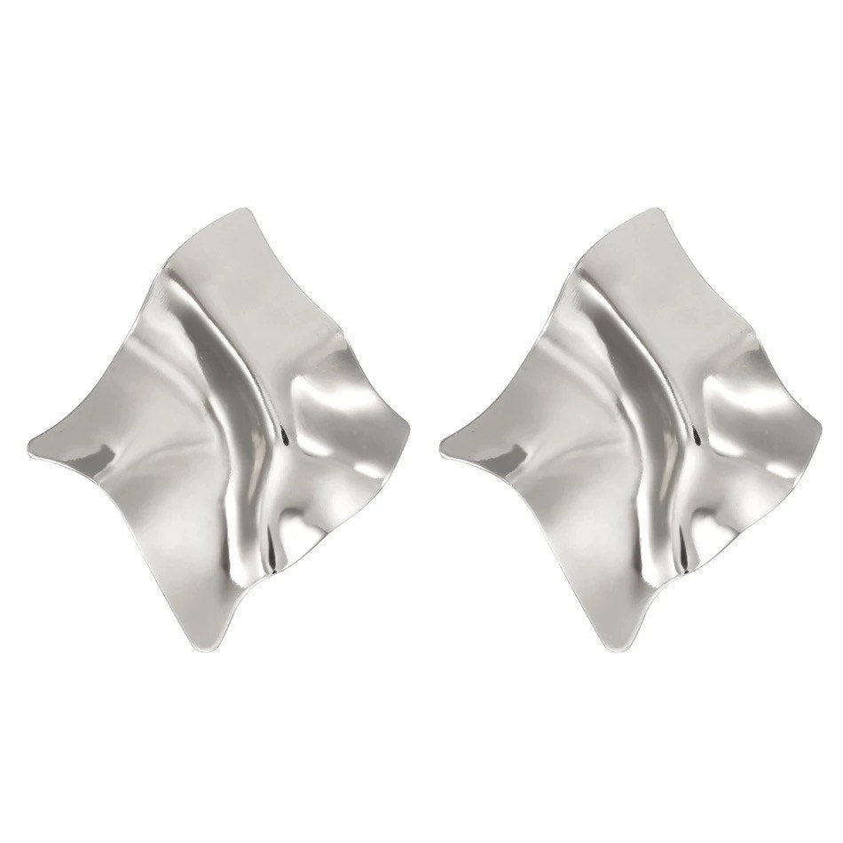 Square Asymmetric Bold Earring