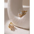 Geometric Calla Flower Earring