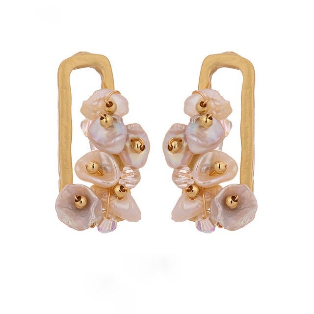 Geometric Calla Flower Earring