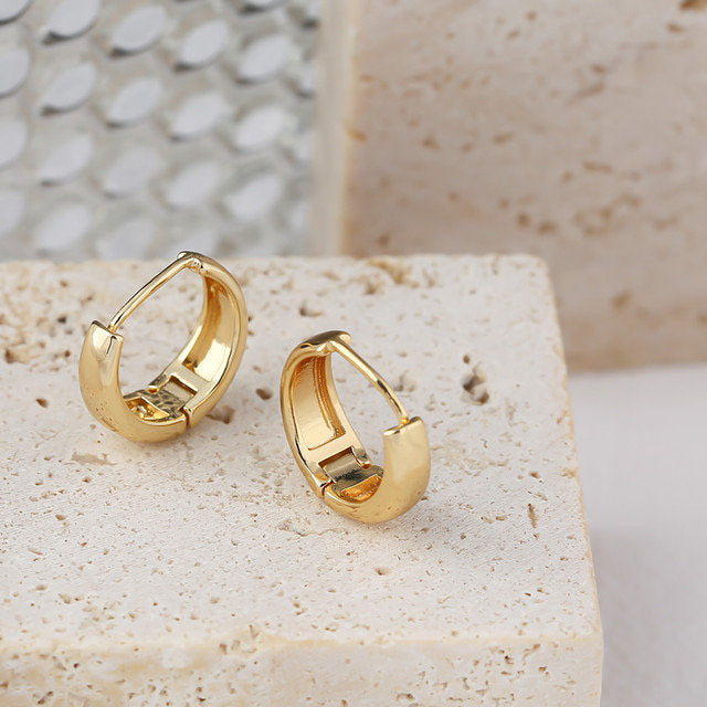 Tiny Hoop Huggie Minimalist Earring