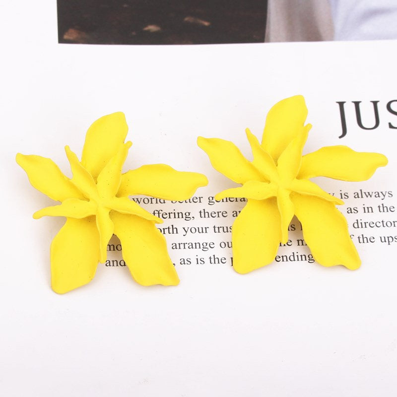 Tropical Flower Colorful Earring