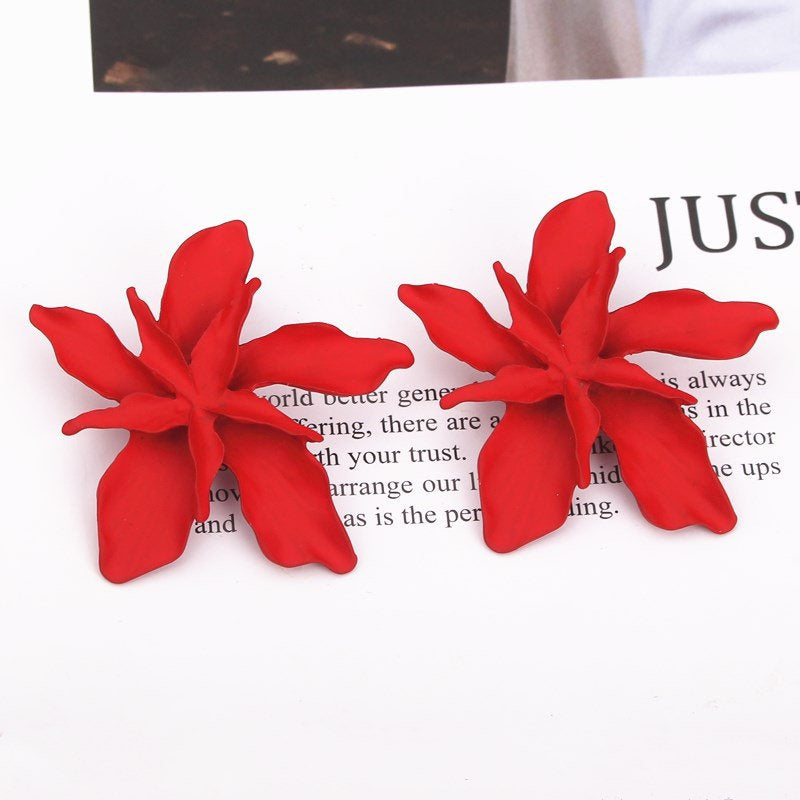 Tropical Flower Colorful Earring