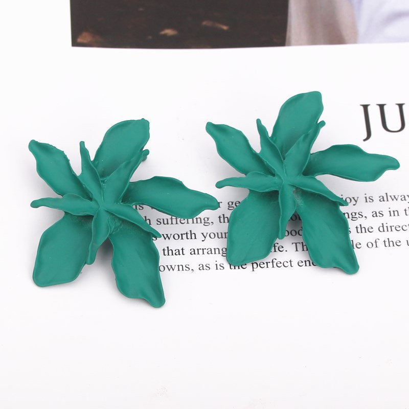 Tropical Flower Colorful Earring
