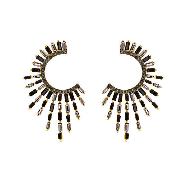 Exaggerated Crystal Spiked Earring