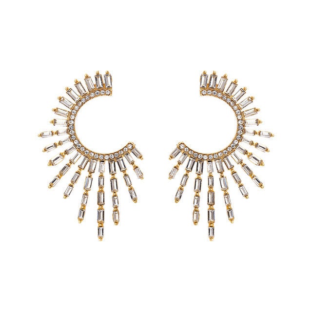 Exaggerated Crystal Spiked Earring