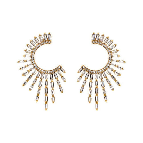 Exaggerated Crystal Spiked Earring