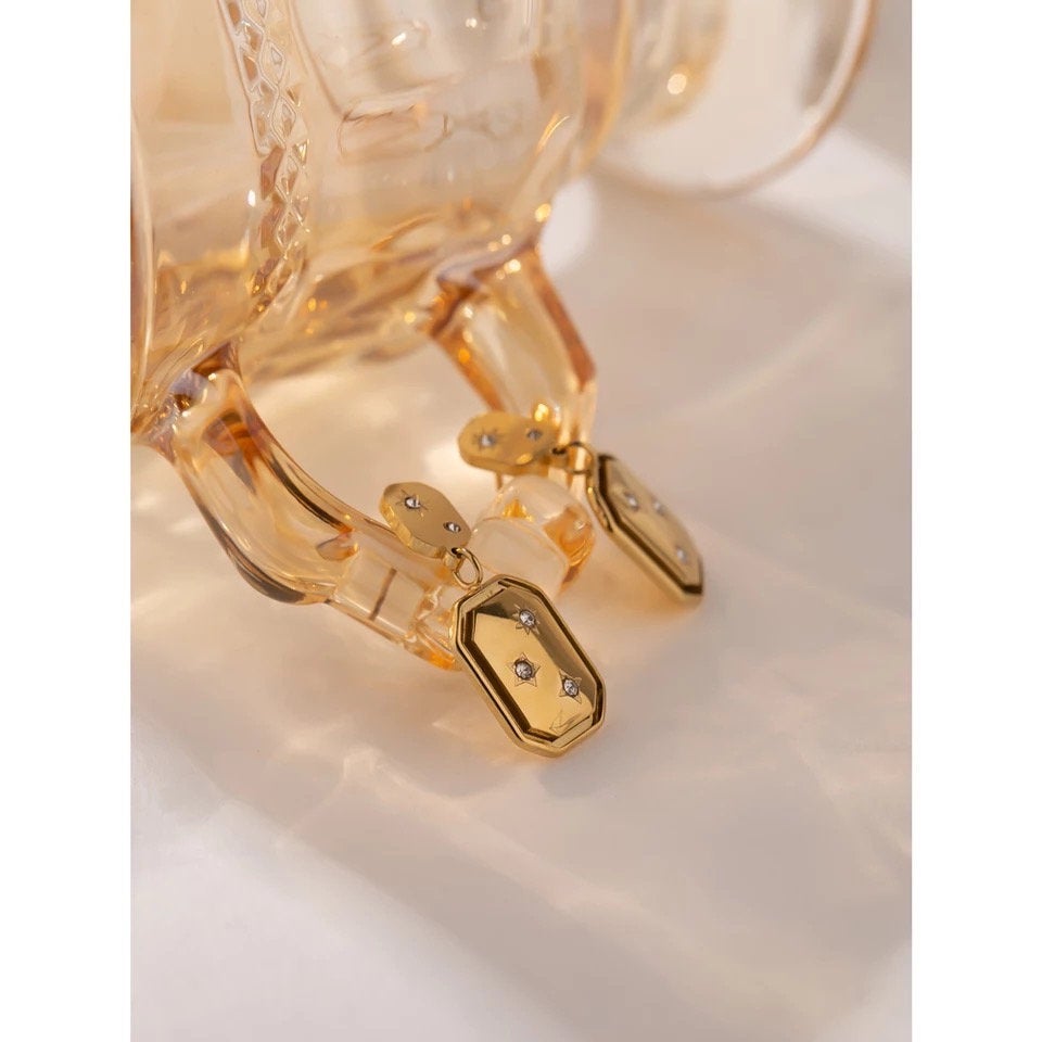 Framed Night Sky Celestial Earring