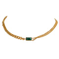 Green Emerald Gemstone Earring