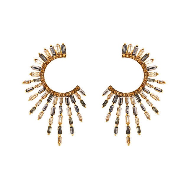 Exaggerated Crystal Spiked Earring