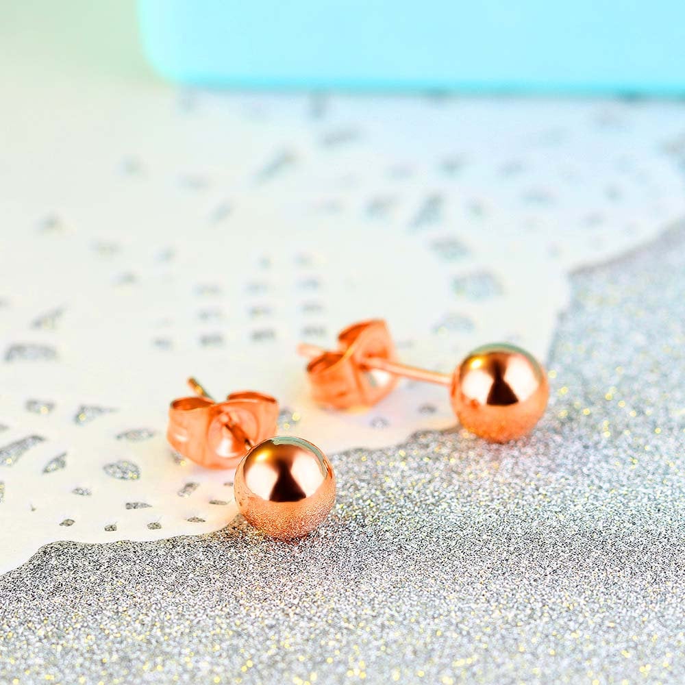 Tiny Bead Stud Minimalist Earring