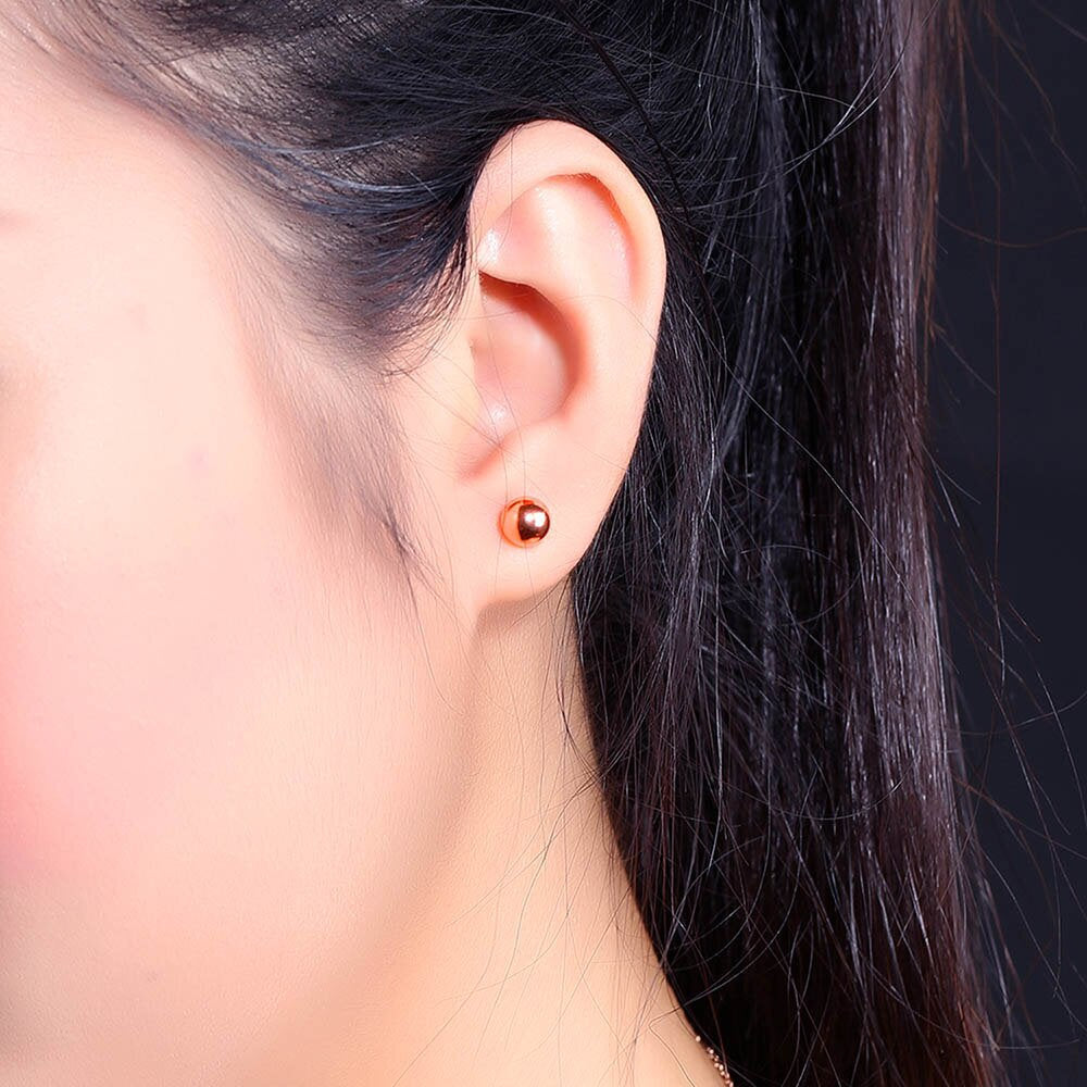 Tiny Bead Stud Minimalist Earring