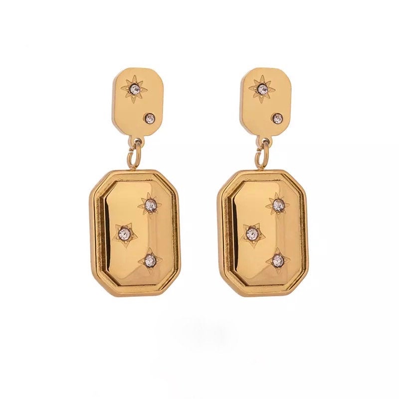 Framed Night Sky Celestial Earring