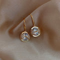 Round Crystal Dangle Earring