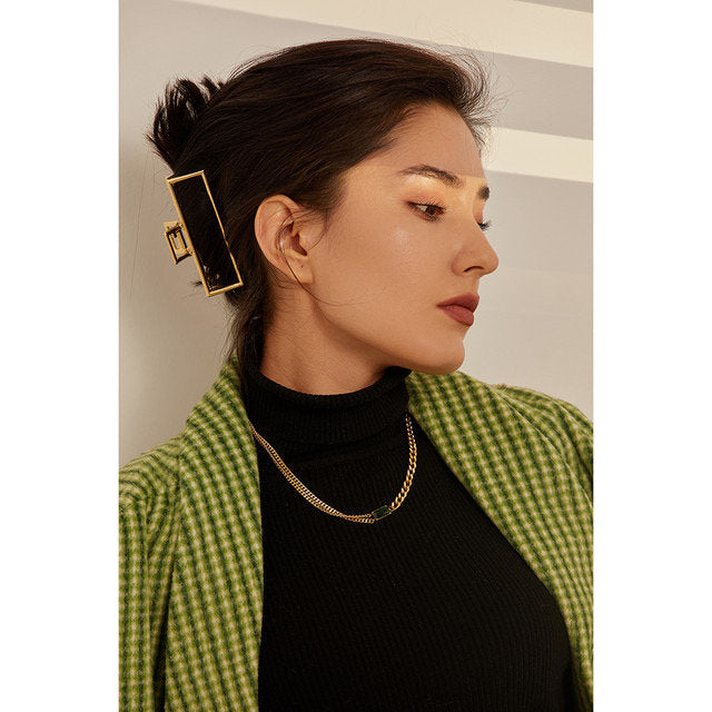 Green Emerald Gemstone Earring