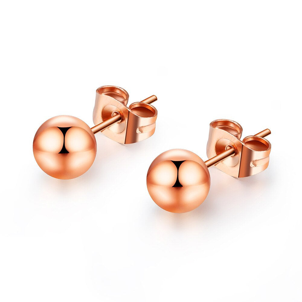 Tiny Bead Stud Minimalist Earring