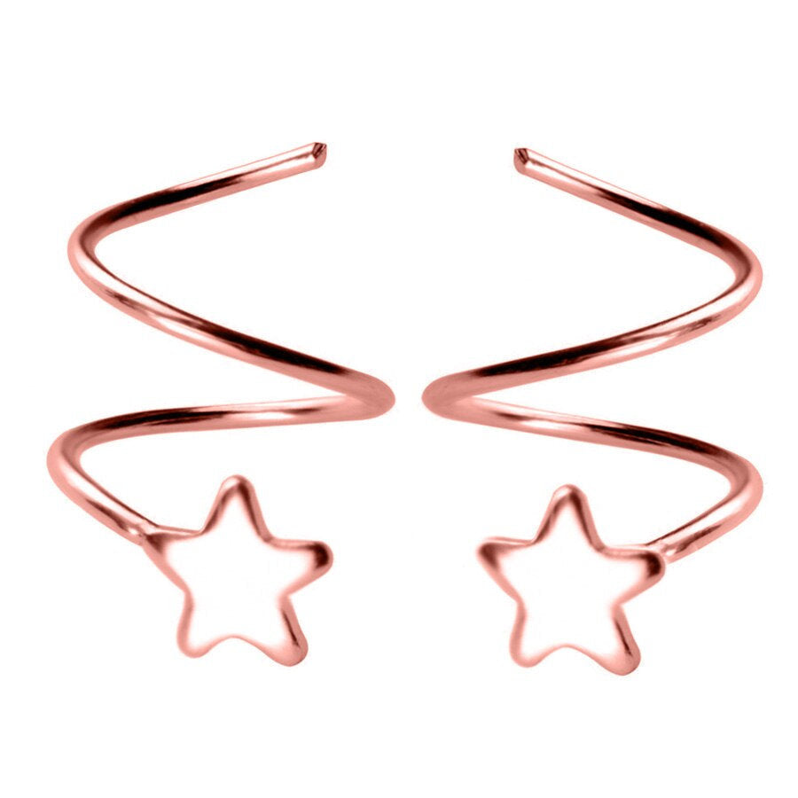 Dainty Star Ear Spiral Earring