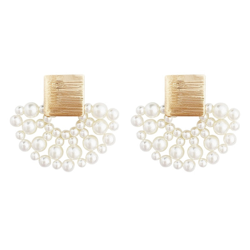 Pearl Fan Elegant Earring