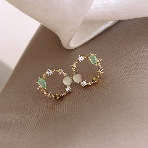 Crystal Wreath Mermaid Earring