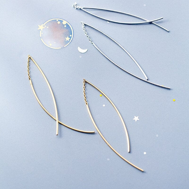 Crossover Threader Dangle Earring