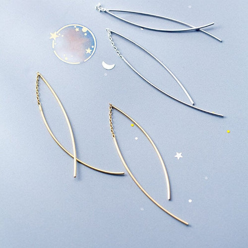 Crossover Threader Dangle Earring