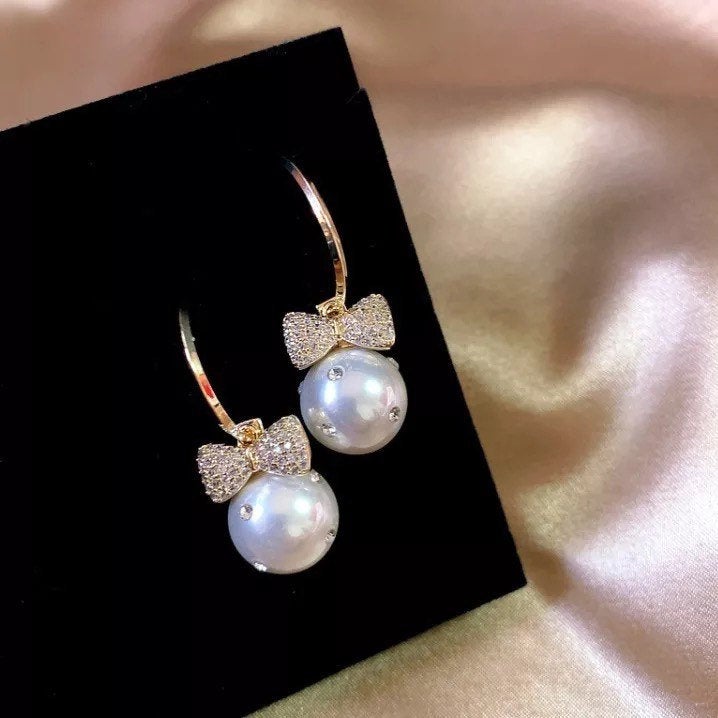 Pearl Hoop Dressed Up Earring