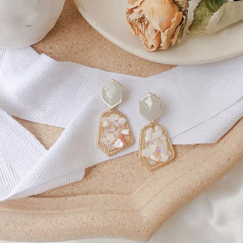 Vintage Resin Gemstone Earring