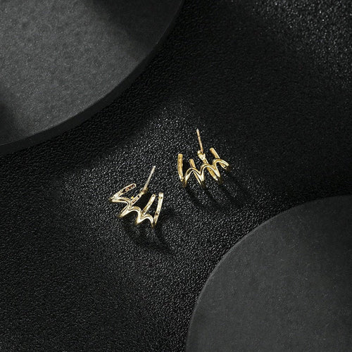 Crystal Claw Gemstone Earring