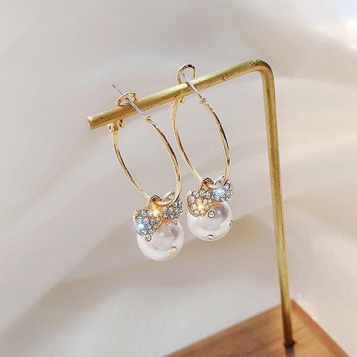 Pearl Hoop Dressed Up Earring