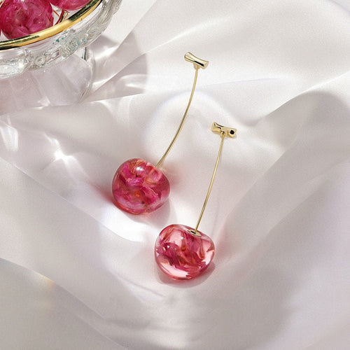 Red Cherry Fruit Earring