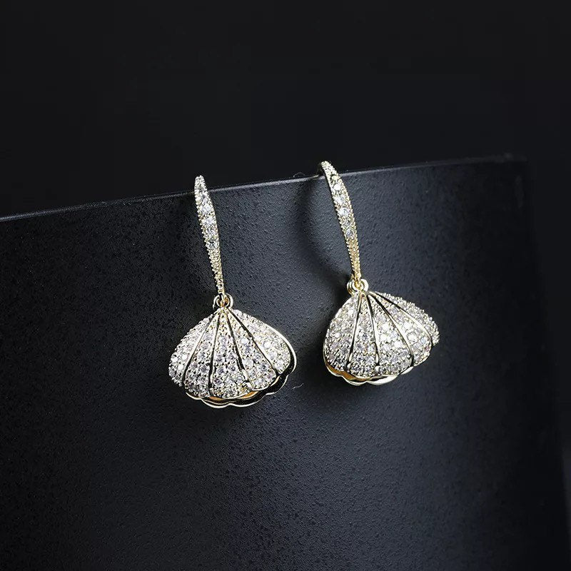 Hidden Treasure Seashell Earring
