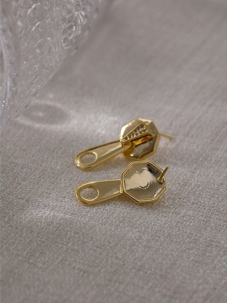 Crystal Zip Earring
