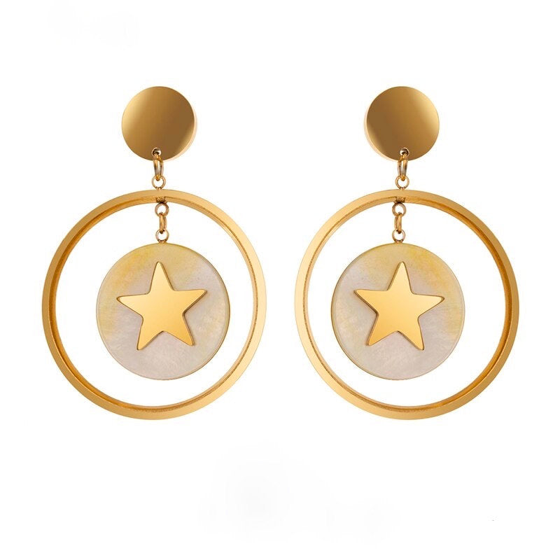 Sea Star Dangle Blue Earring