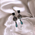 Retro Water Drop Gemstone Earring