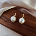 Classy Hoop Pearl Earring