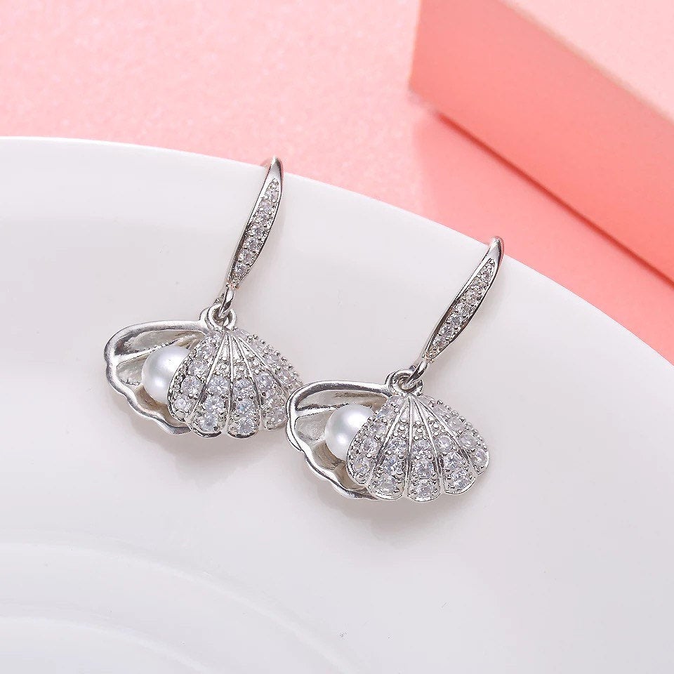 Hidden Treasure Seashell Earring