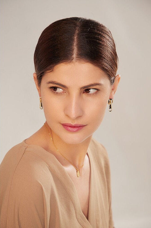 Crystal Zip Earring