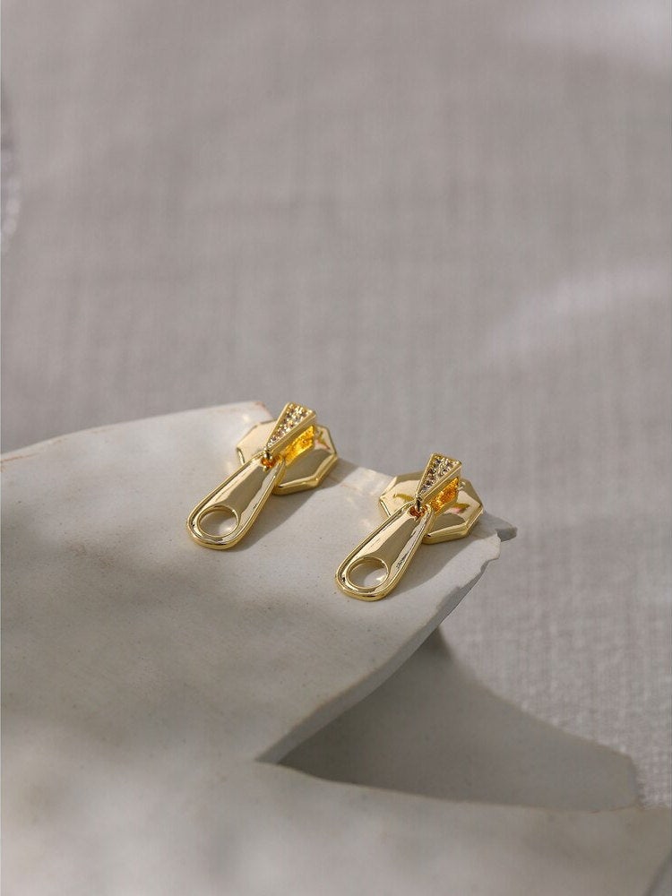 Crystal Zip Earring