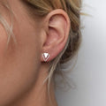 Tiny Triangle Minimalist Earring