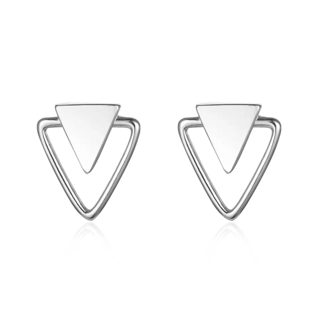 Tiny Triangle Minimalist Earring