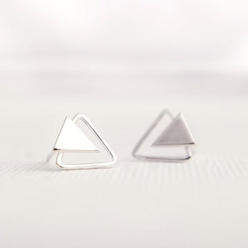 Tiny Triangle Minimalist Earring
