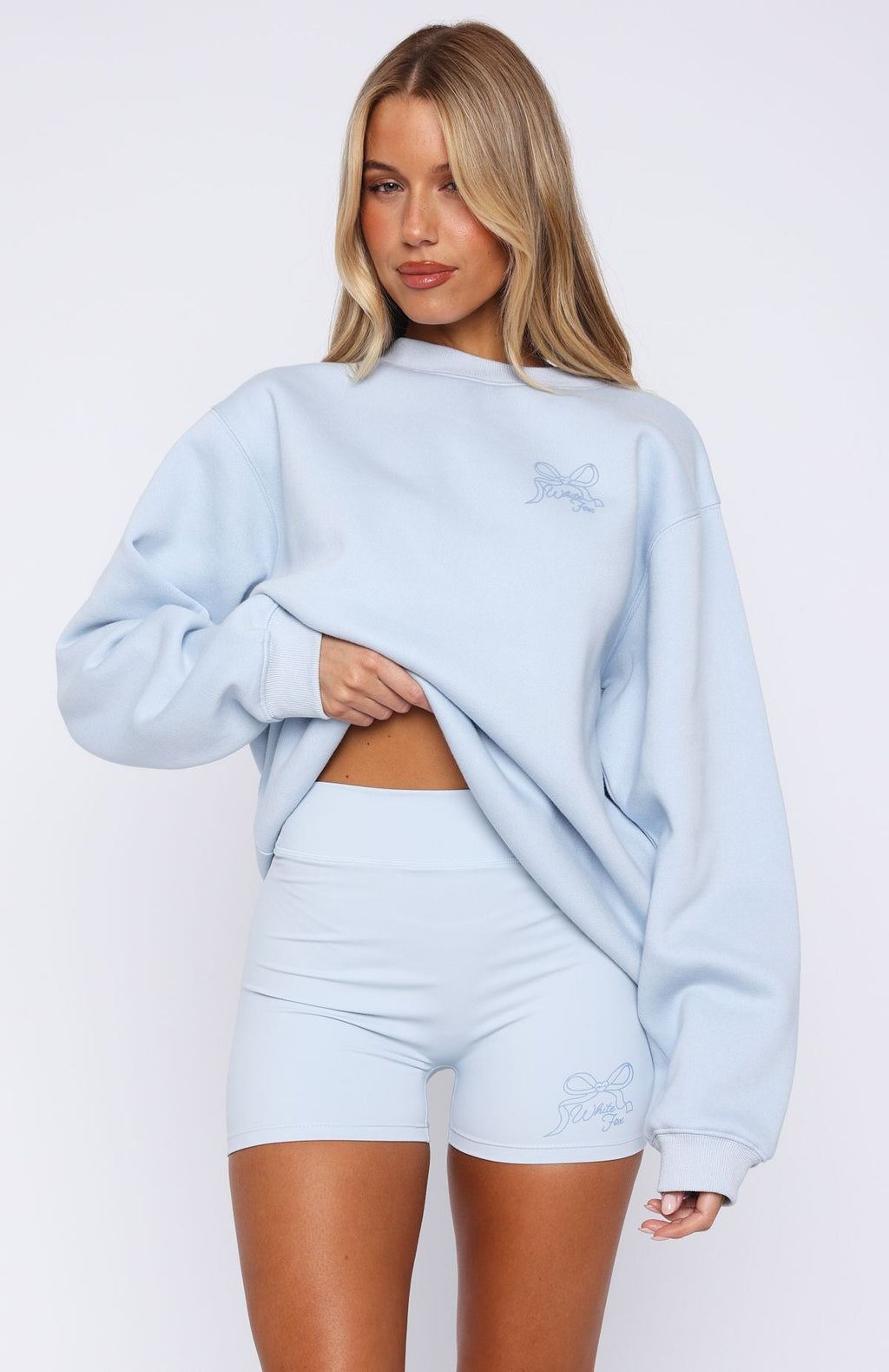 Baby Blue Love You Forever Bike Short