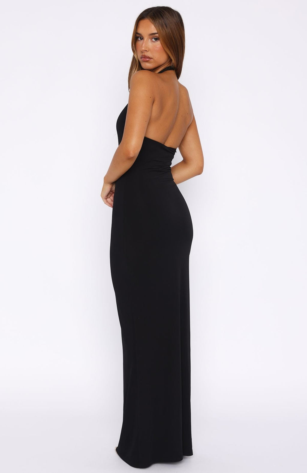 Black Never Be Friends Chic Maxi Dress