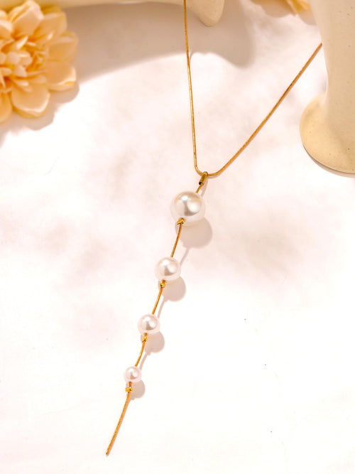 Pearl Fashion Gold Plated Choker Necklace