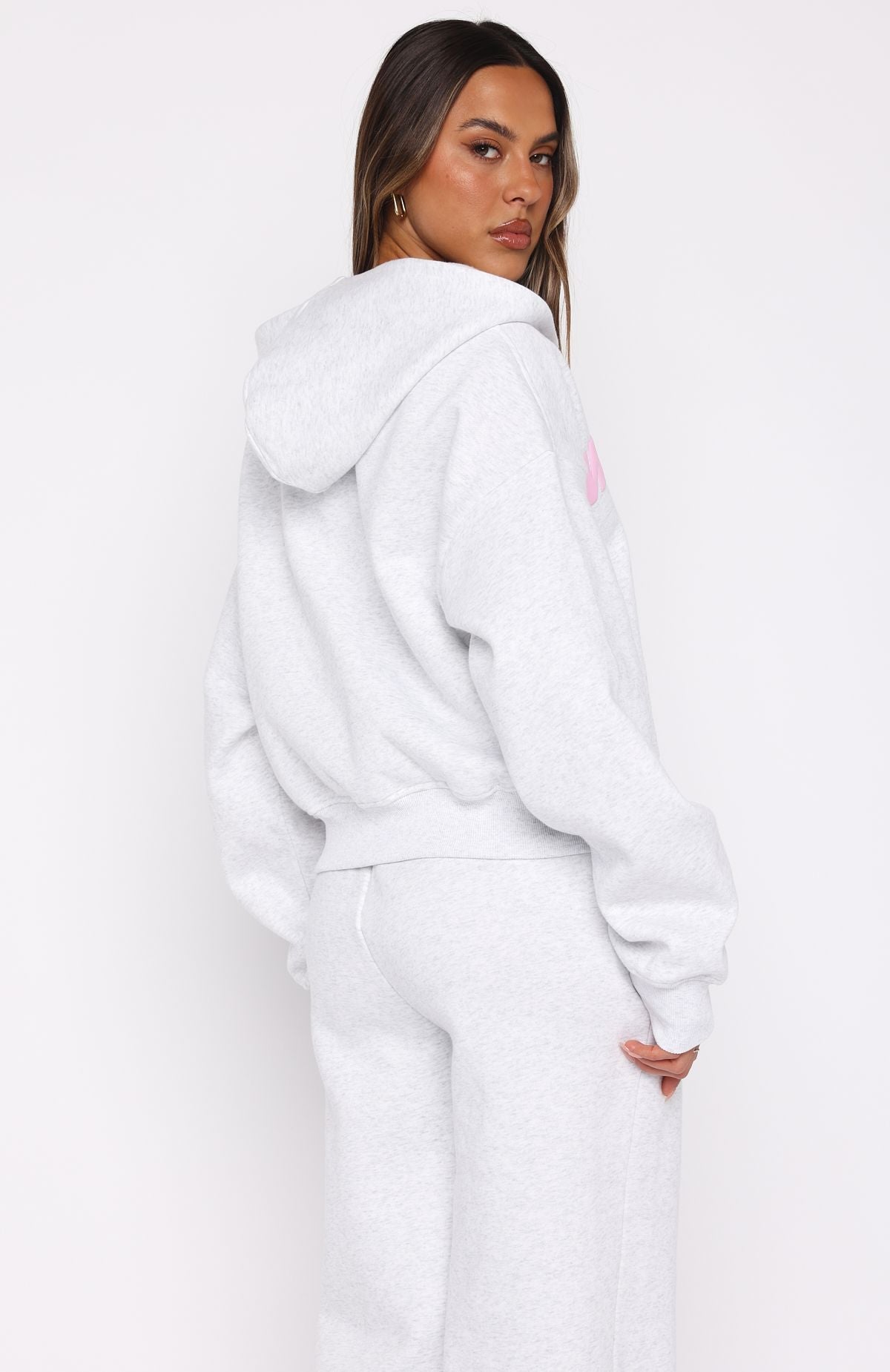 From Archives Kenzie Boxy Grey Marle Hoodie