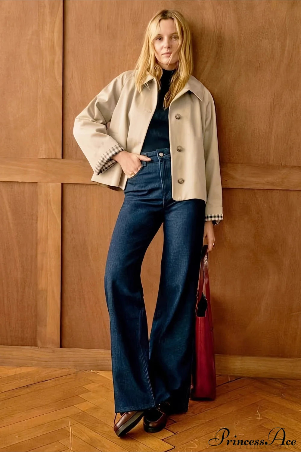 Long Sleeve Single Breasted Minimalist Coat