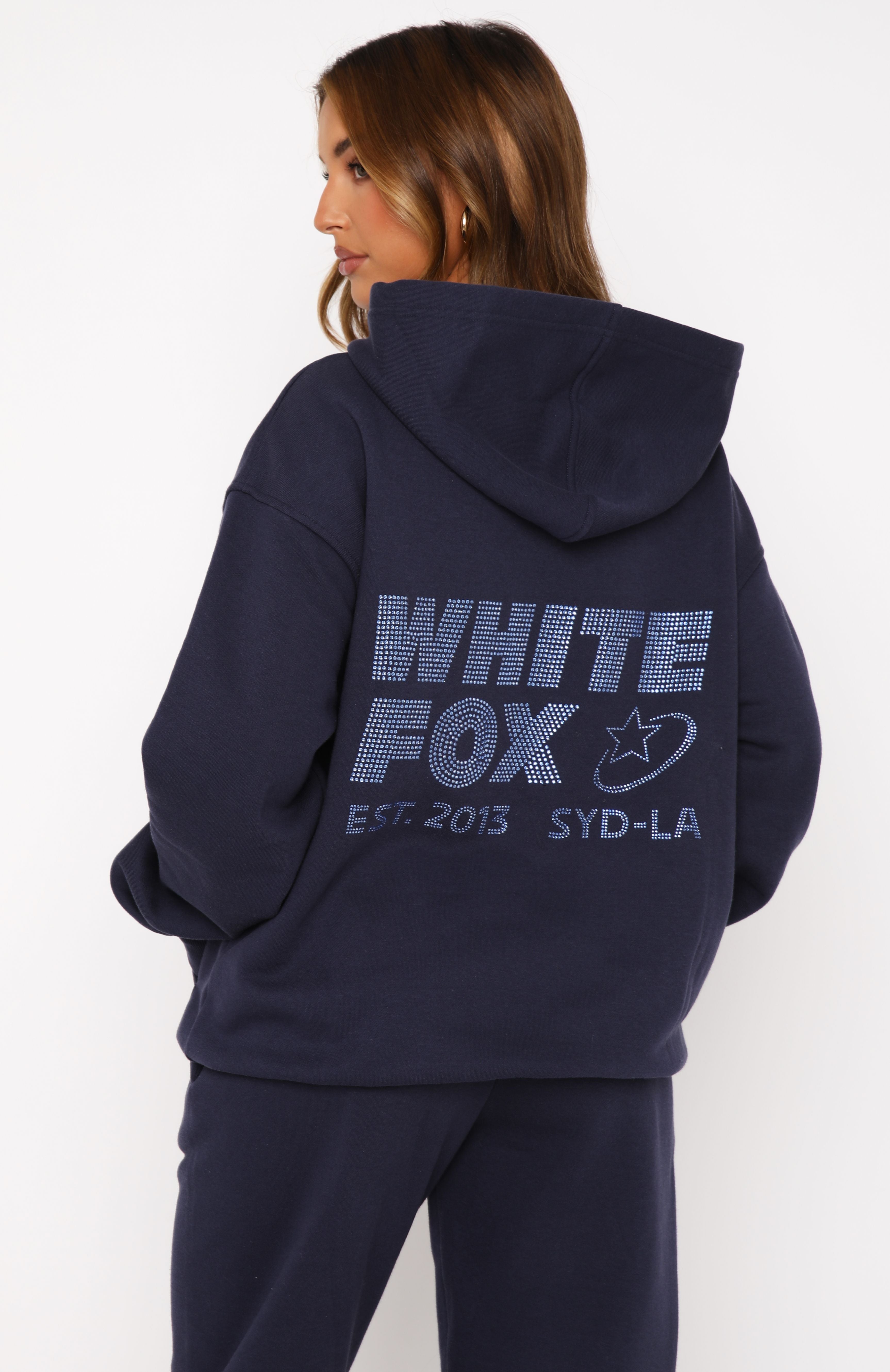 Always Shining Oversized Navy Hoodie
