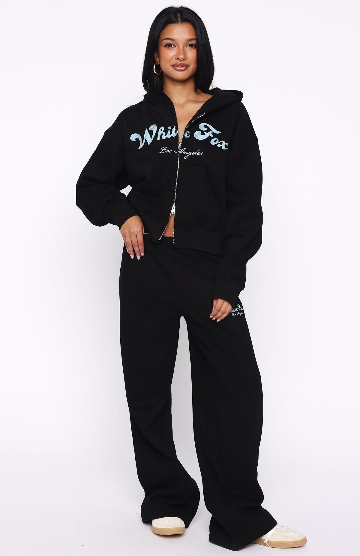 Through Thick Thin Boxy Black Hoodie